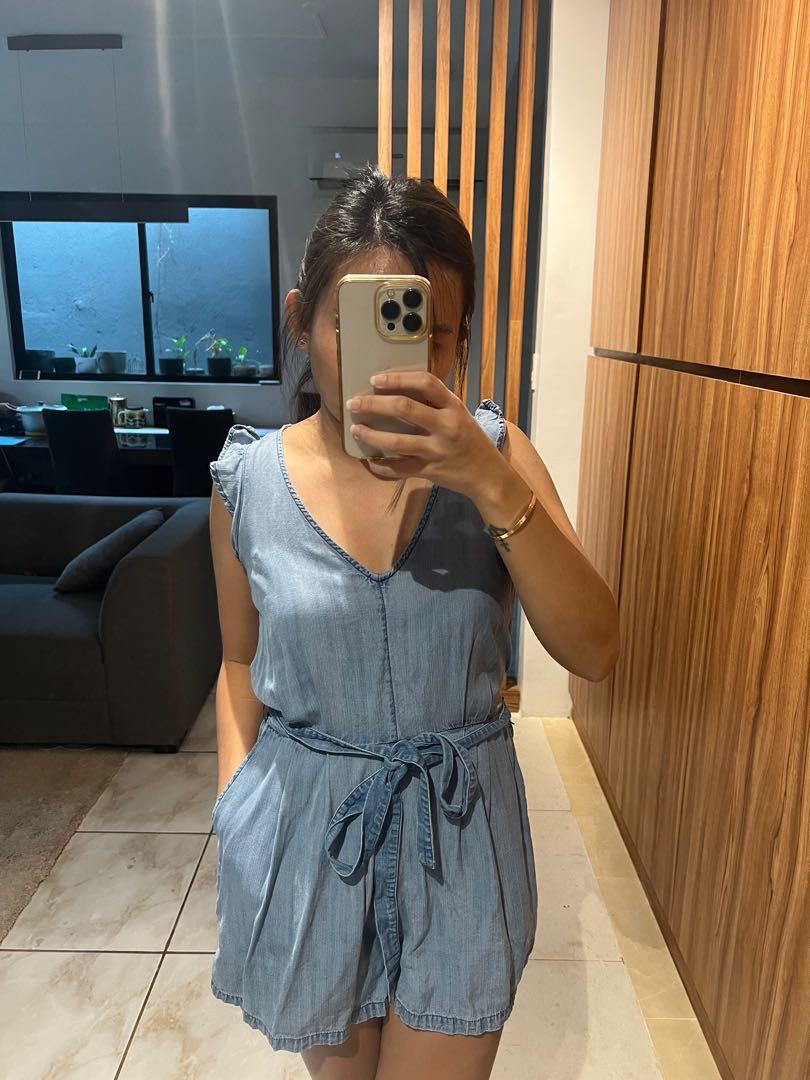 Old navy denim romper top