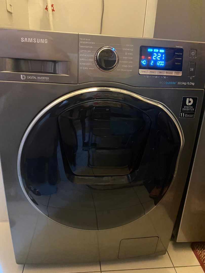 SAMSUNG DIGITAL INVERTER WASHING MACHINE, TV & Home Appliances, Washing
