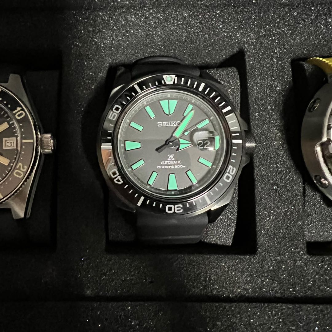 Seiko SRPK97K1 night vision king samurai Men s Fashion Watches