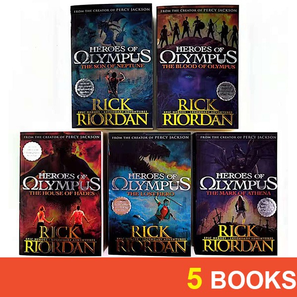Rick Riordan PERCY JACKSON & THE OLYMPIANS Series Set Book 1-5: Rick  Riordan: : Books