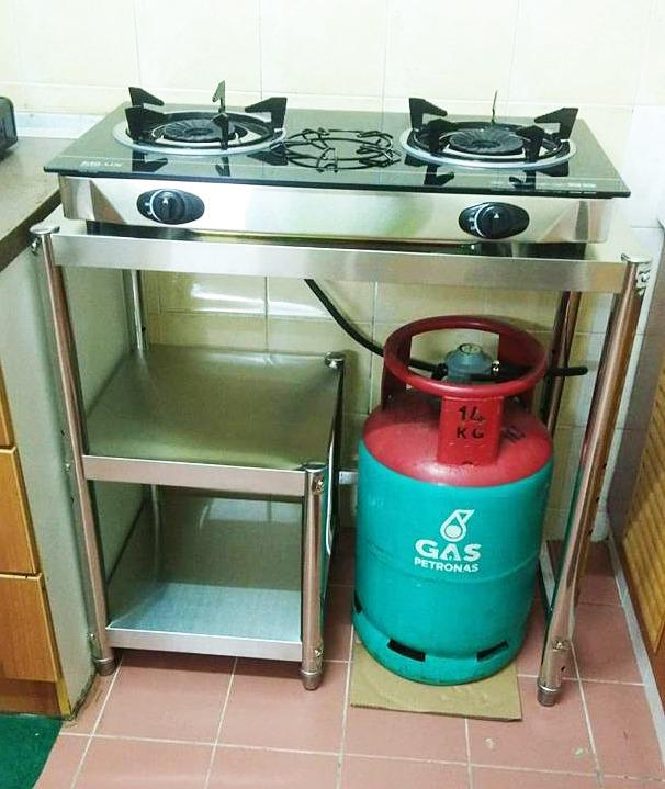 Gas stove store stand stainless