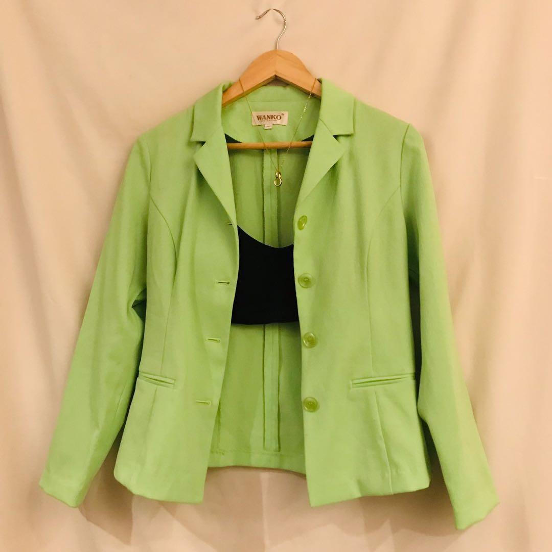 Apple green shop jacket womens
