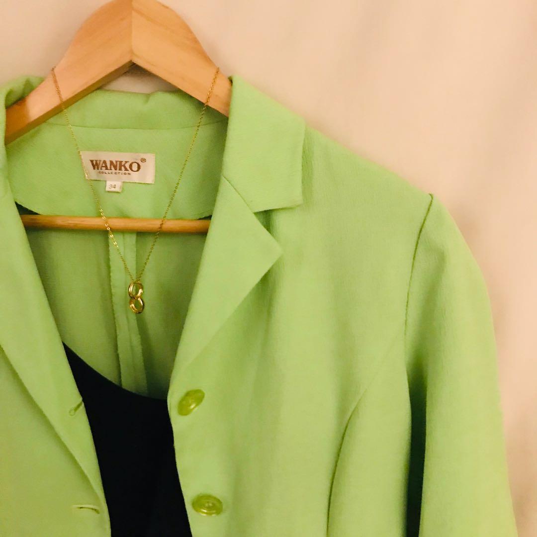 Statement. Apple green blazer, Women's 