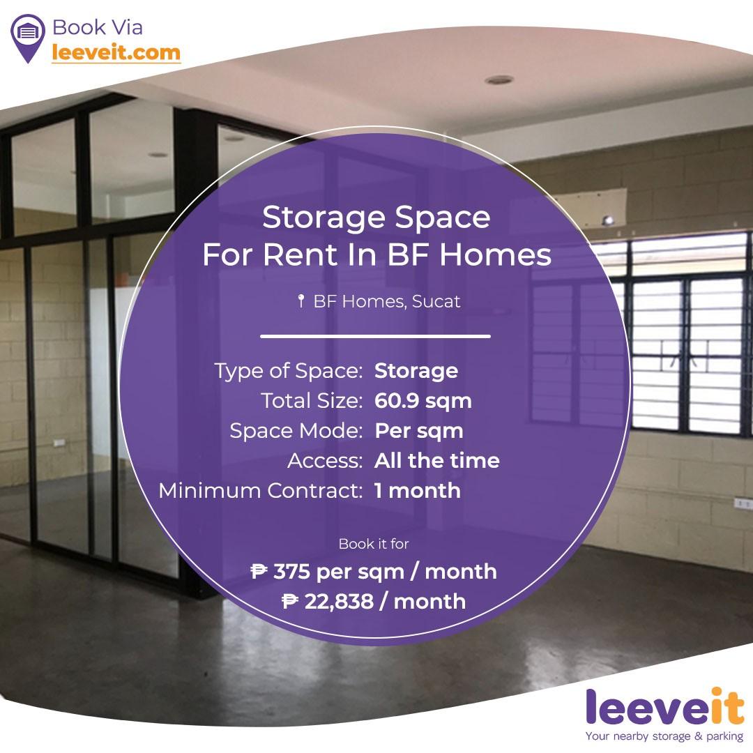 Storage space for rent BF Homes Paranaque, Property, Rentals, Room