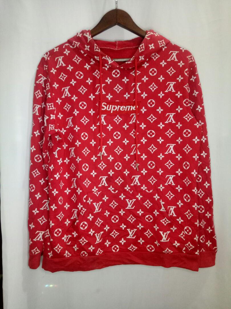 SUPREME X LV HOODIE AOP, Men's Fashion, Coats, Jackets and Outerwear on  Carousell