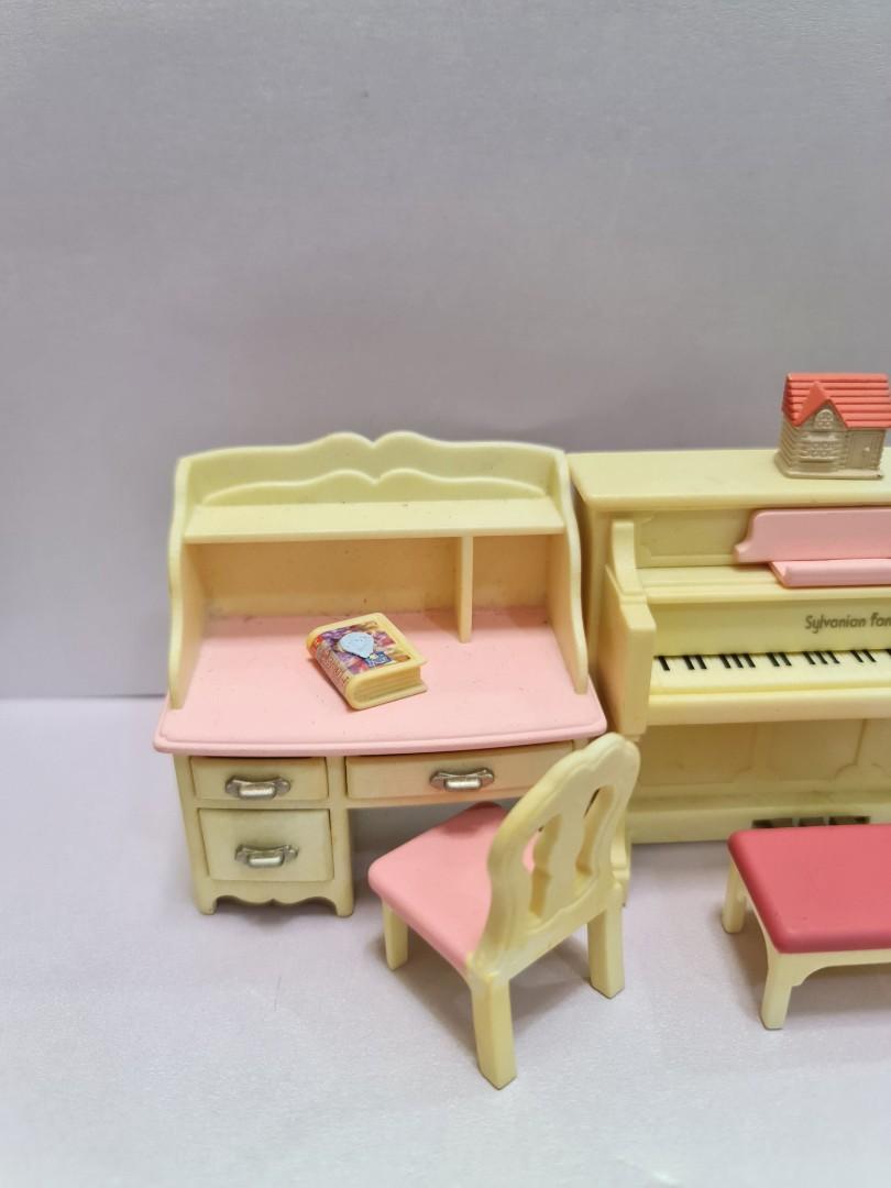 Sylvanian families piano sales and desk set