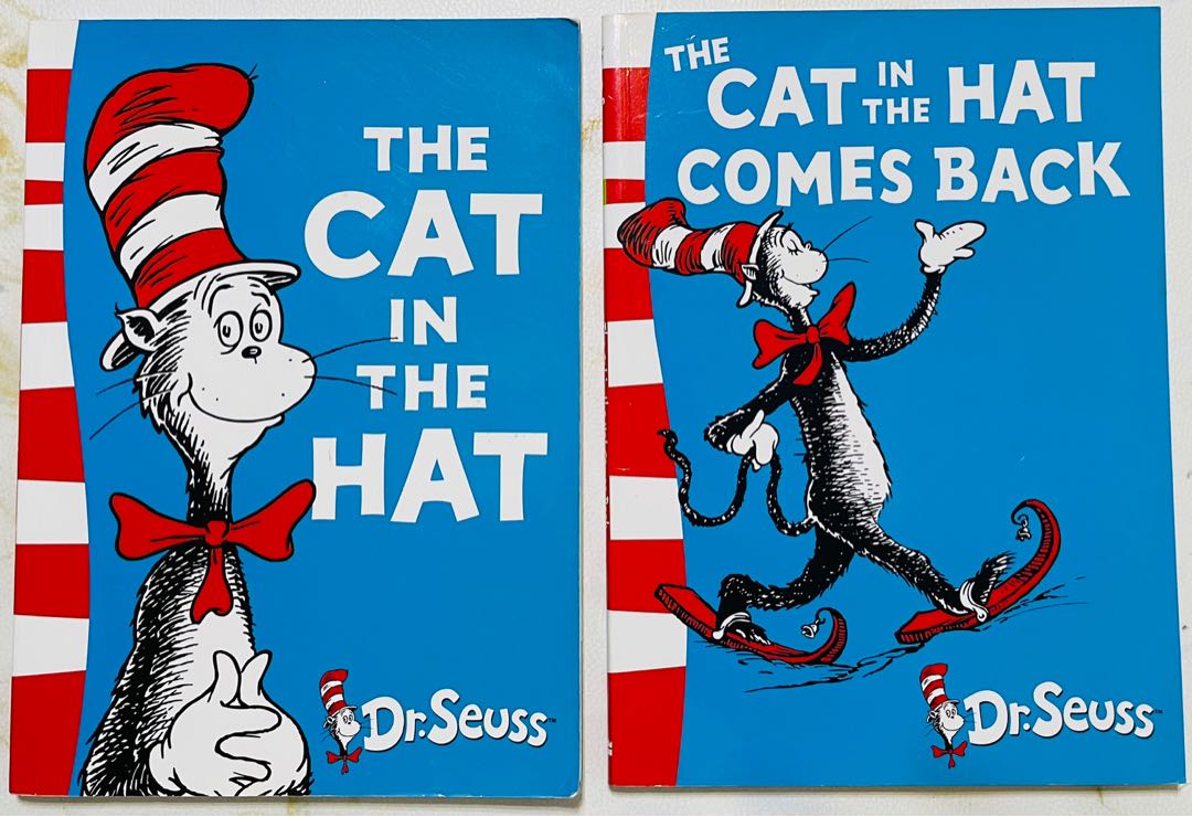 故事書-　書本　Seuss,　興趣及遊戲,　Carousell　Hat　in　the　Cat　The　小說　Dr.　文具,