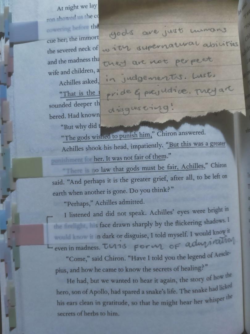 The Song of Achilles Authentic (slightly annotated), Hobbies & Toys