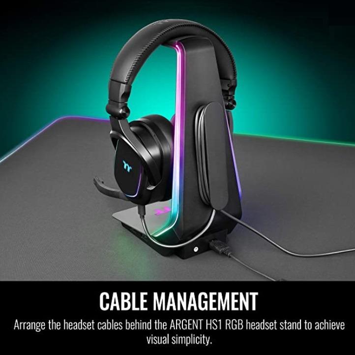 Thermaltake Argent HS1 RGB Gaming Aluminum Headset Stand, Computers & Tech,  Parts & Accessories, Other Accessories on Carousell