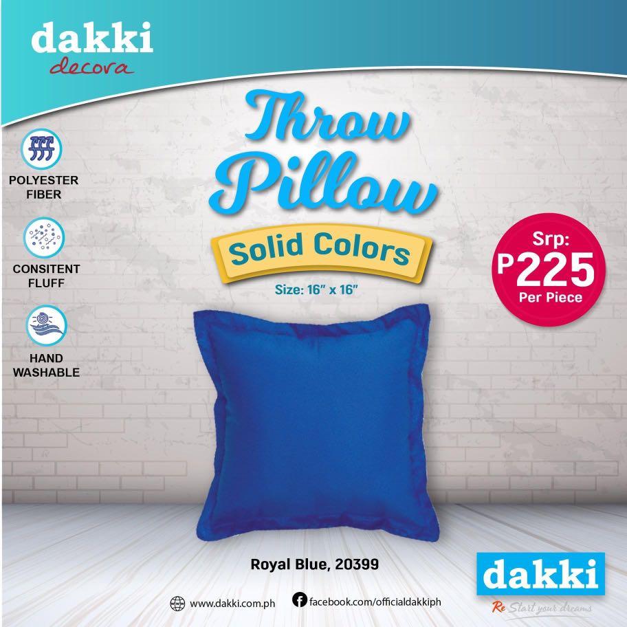 Throw Pillows Solid Color by Dakki