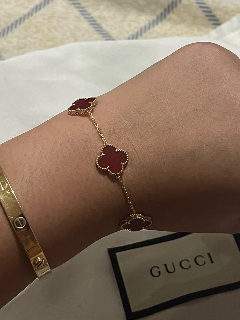 Vca hotsell bracelet red