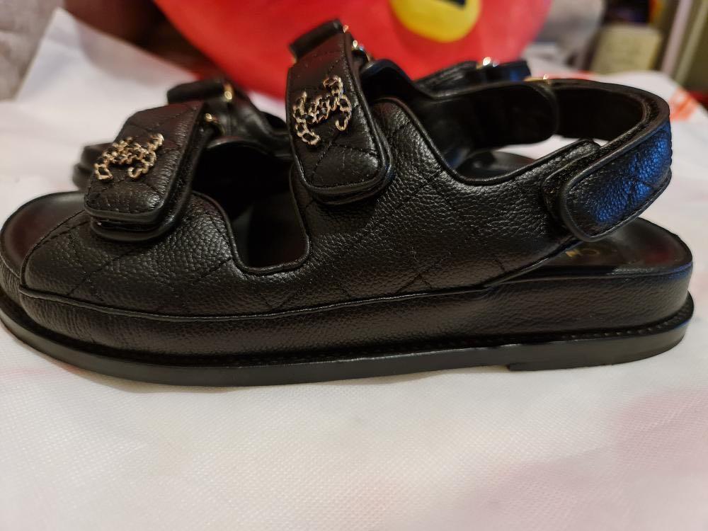 Chanel Leather Velcro Sandal 40 EUR  myGemma  Item 113447