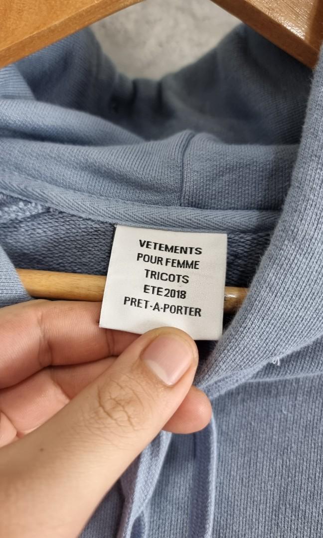 Vetements die regionalbahn hoodie best sale