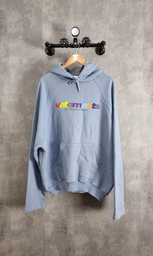 Vetements Die Regionalbahn hoodie Men s Fashion Coats Jackets