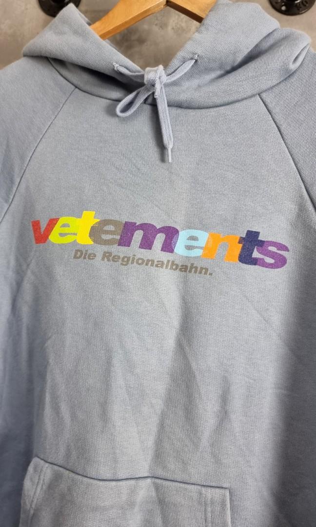 Vetements die regionalbahn hoodie deals