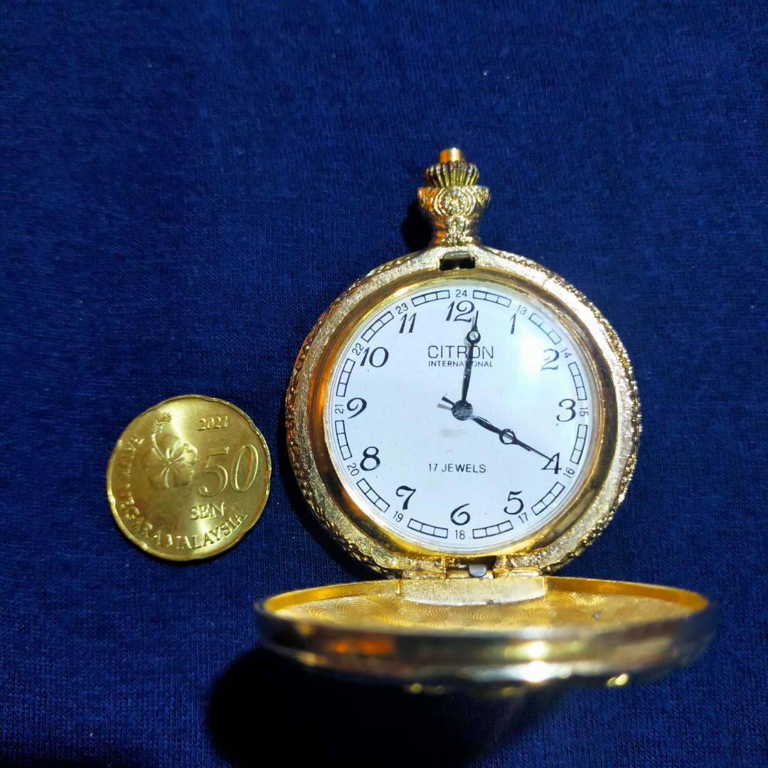 Citron international quartz pocket watch 2025