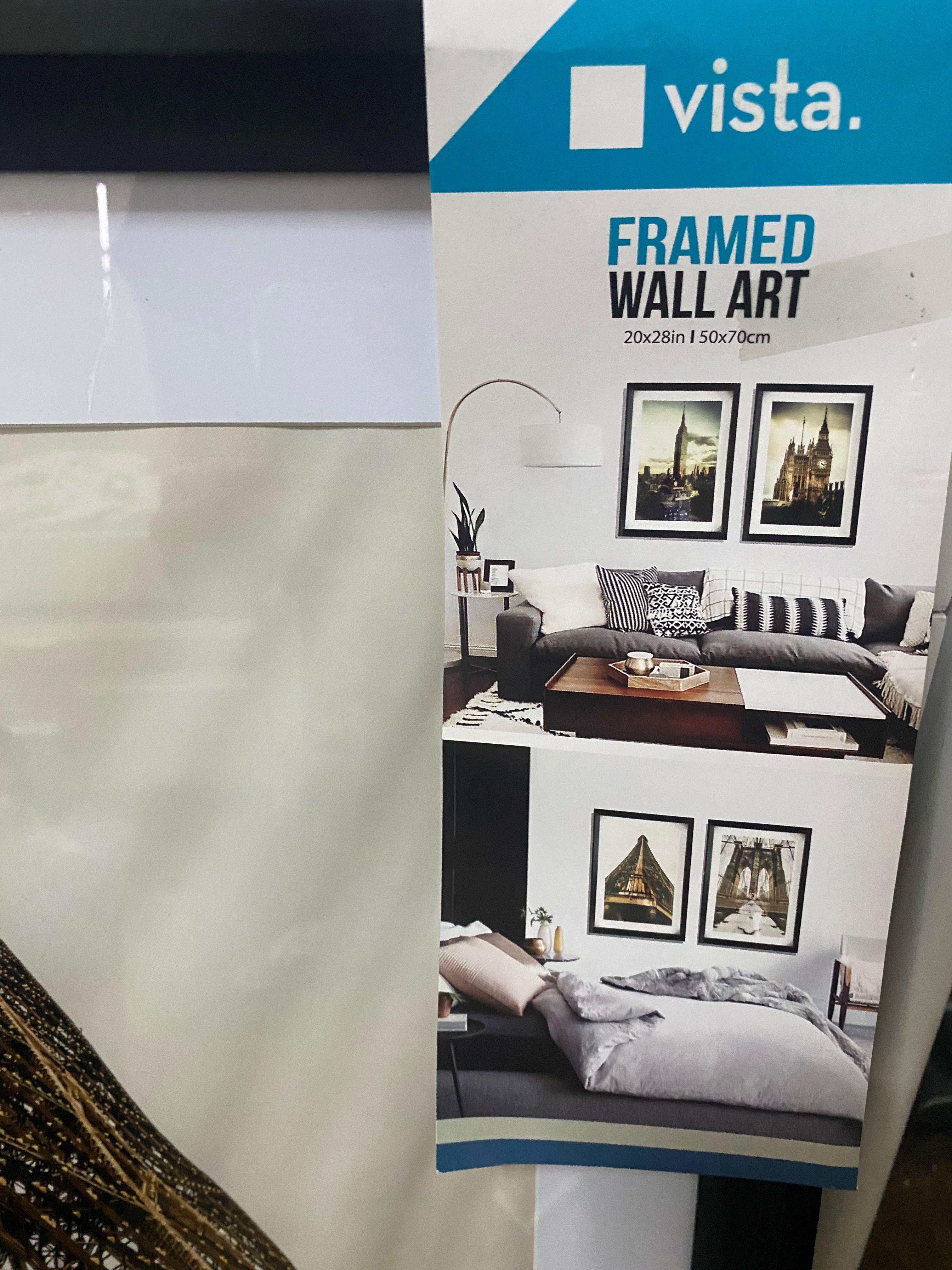 Vista Wall frame - 20 x 28 inches (Category: Frames & Pictures) located in Caloocan City. Submitted by altan2 (Listing ID 1126007873, Image 2). Description: Brand New Vista Framed Wall Art Size: 20 x 28 inches / 50 x 70 cm RFS: Purchased the wrong size for my poster Payment options: Gcash, BPI, BDO, Unionbank.