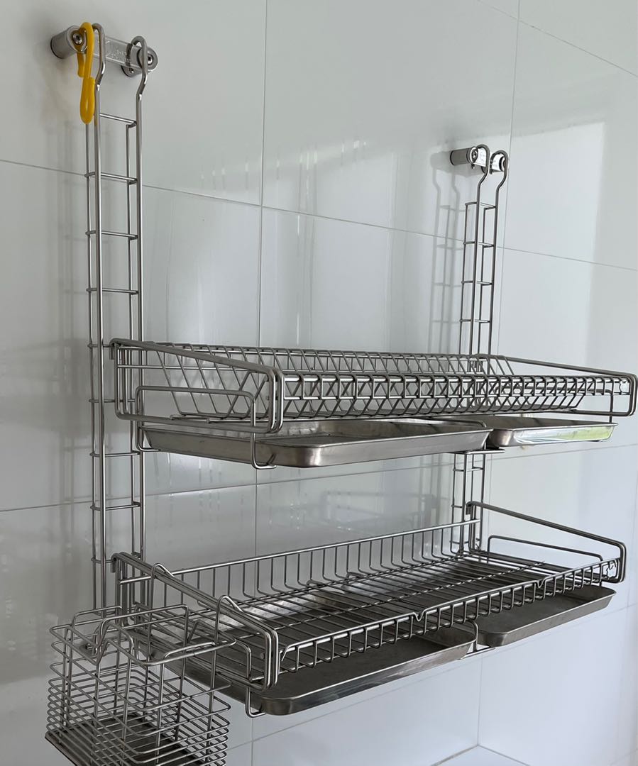 Wall mount Dish rack, Furniture & Home Living, Furniture, Shelves