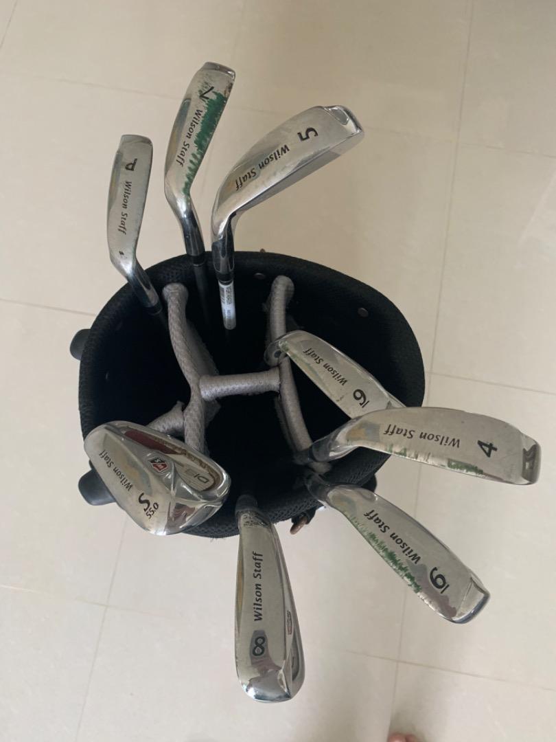 Wilson Staff Golf Set 8 golf clubs & bag, Sports Equipment, Sports