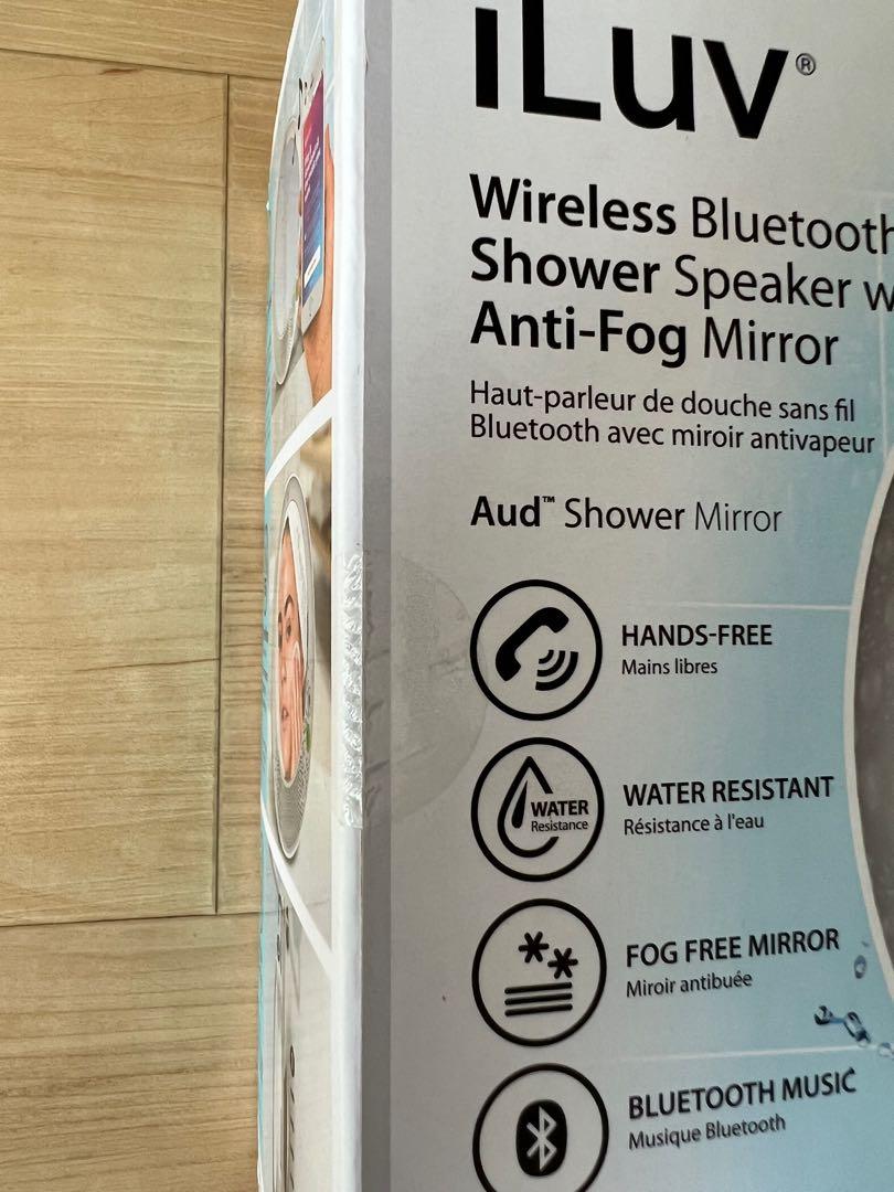 Wireless Bluetooth Shower Speaker with Antifog Mirror Audio