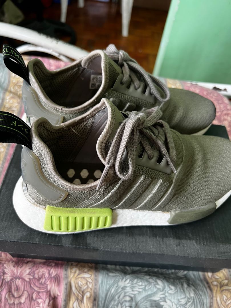 womens adidas nmd olive green