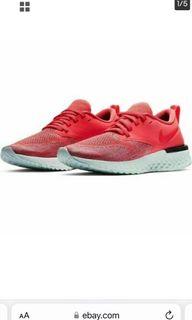 Womens Nike Odyssey React 2 Flyknit in “Ember Glow”, size 6.5
