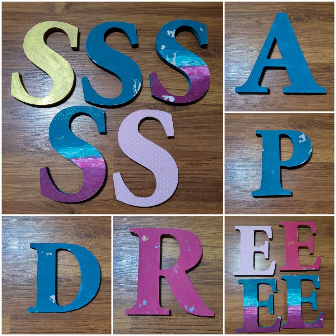 Wooden Letters from Spotlight, Hobbies & Toys, Stationery & Craft