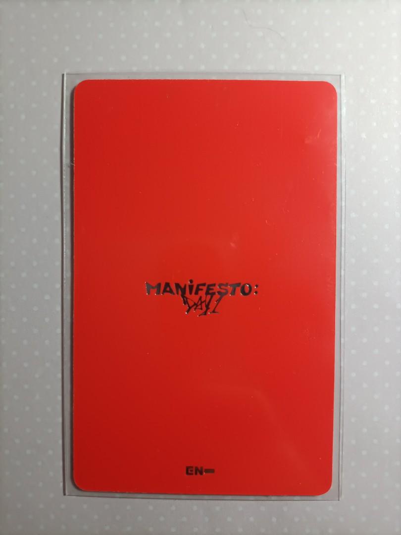 WTS - Sunghoon enhypen photocard manifesto day 1, Hobbies & Toys