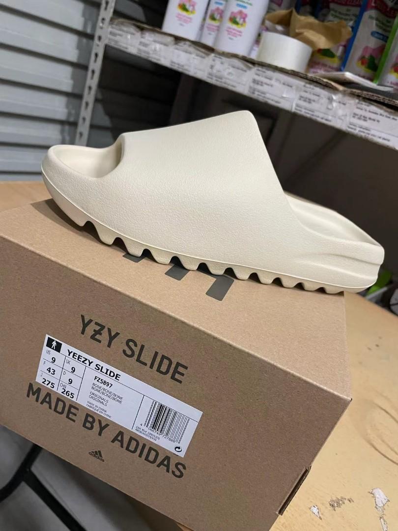 YEEZY SLIDE BONE 2022 US9/UK9, Luxury, Sneakers u0026 Footwear on Carousell