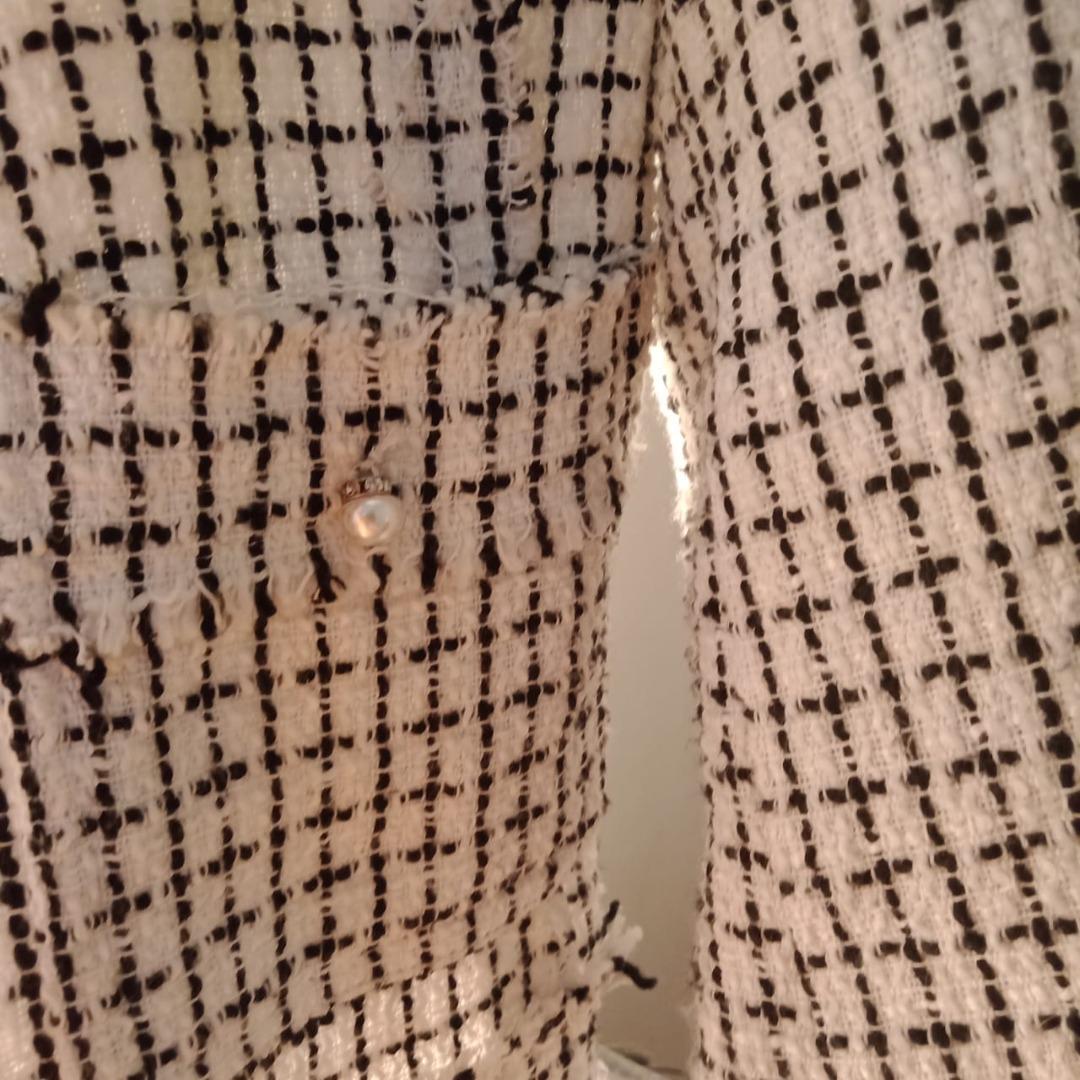 ZALORA WORK Tweed Jacket with Pearl Buttons, Women's Fashion, Coats