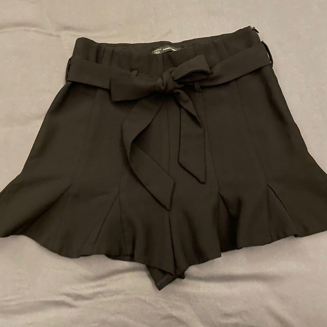 Zara ruffle shorts cheap