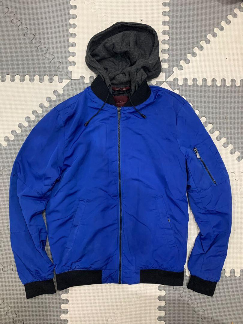 Zara hooded hot sale bomber jacket