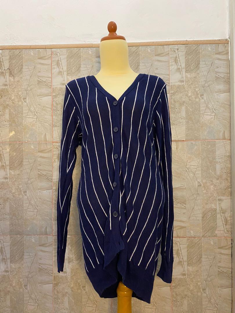 ZARA KNIT LONG CARDI SALUR, Fesyen Wanita, Pakaian Wanita ...