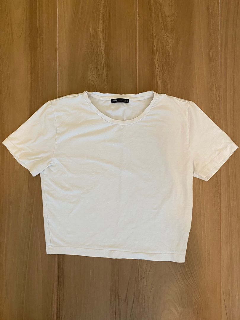 Zara white tshirt clearance
