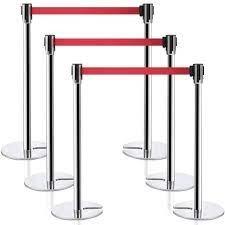 ZEBRA Stackable stanchion post barrier crowd control stand post ...