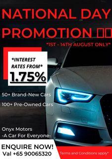 1.75% NATIONAL DAY PROMOTION! 🇸🇬