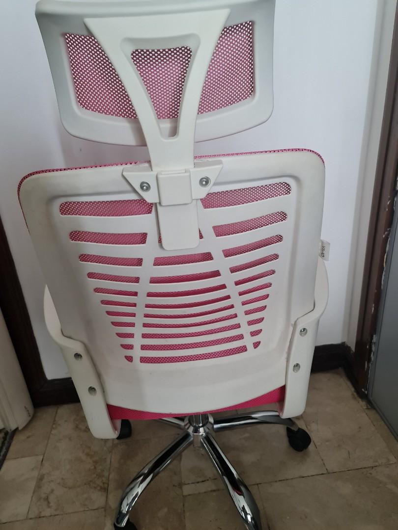 2nd Hand Pink Computer Chair, Furniture & Home Living, Office Furniture