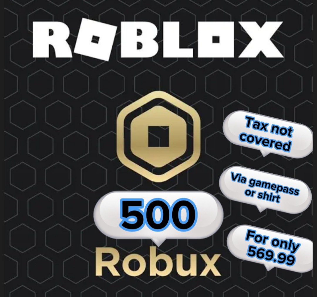 500 Rubox(Roblox), Video Gaming, Video Games, Others on Carousell