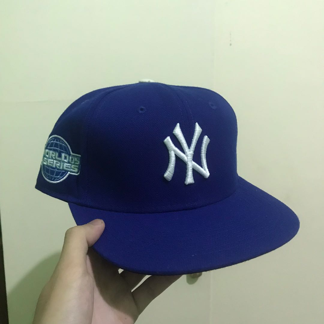 New Era, Accessories, New York Yankees Hat Cap Fitted Mens New Era 7 38  587cm Hat Blue