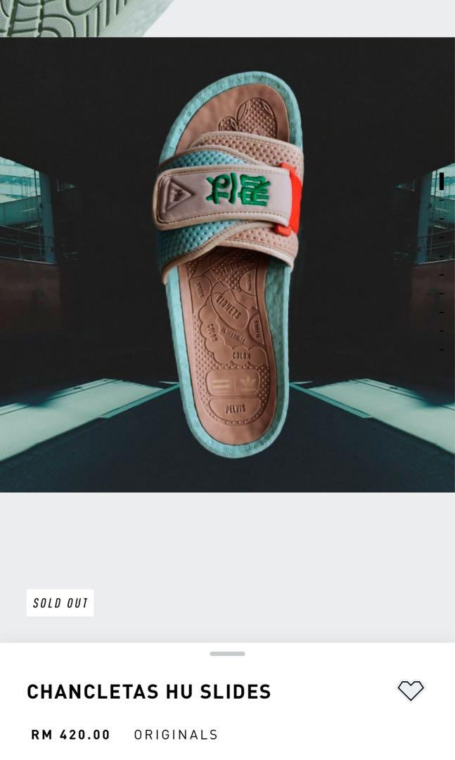 Hu slides adidas deals