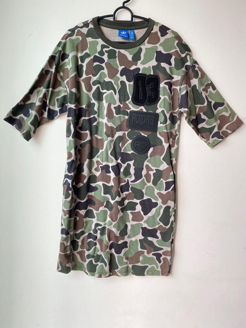 Adidas originals camo deals tee dress