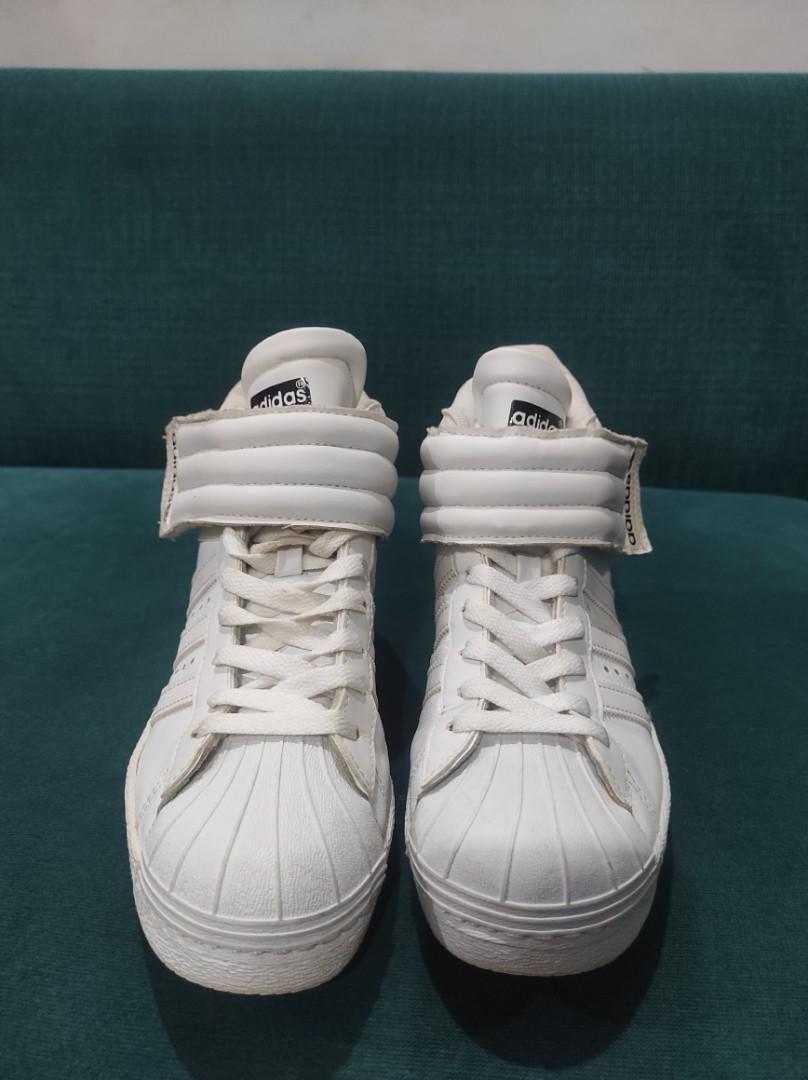 ADIDAS SUPERSTAR HIGH TOP WHITE SECOND ORIGINAL Fesyen Wanita
