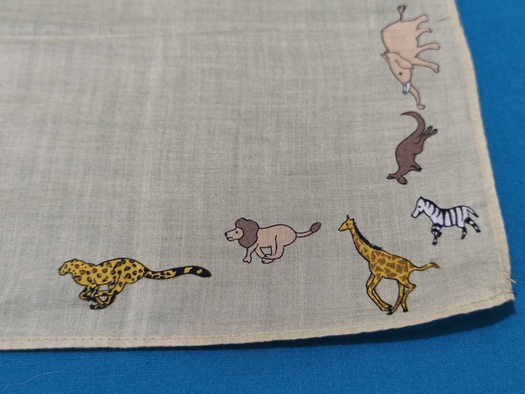 Animals Print Border Design Handkerchief Hanky Panyo, Women's Fashion,  Watches & Accessories, Scarves on Carousell