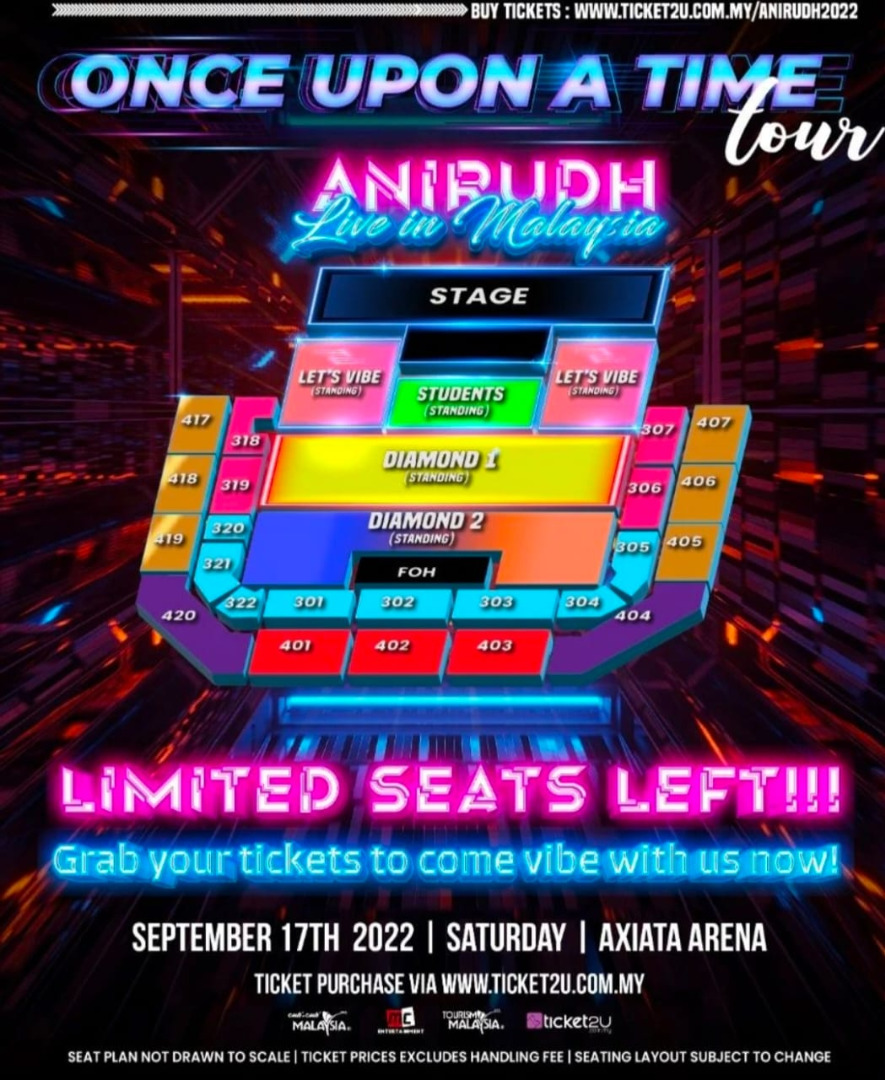 Anirudh Malaysia Concert Live (GOLD), Tickets & Vouchers, Event Tickets