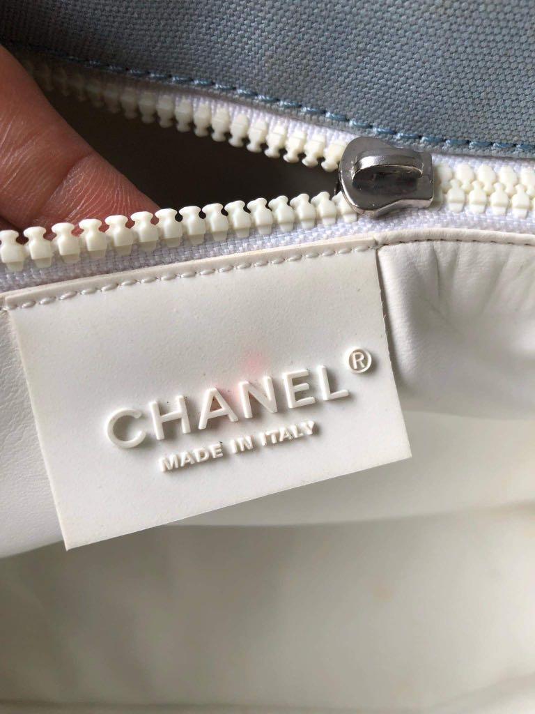 Authentic Chanel tennis sport line canvas tote bag, Luxury, Bags & Wallets  on Carousell