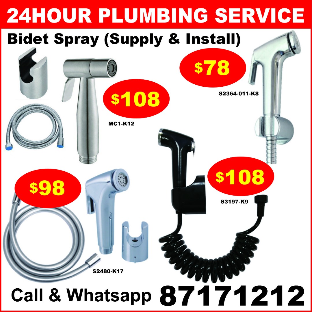 Bidet Spray (Installation Included) Call or Whatsapp 87171212, Home