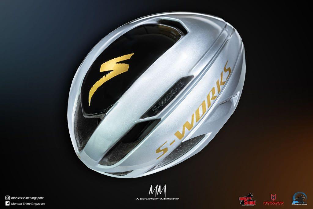 Bike Helmet spray paint bicycle, Sports Equipment, Bicycles & Parts