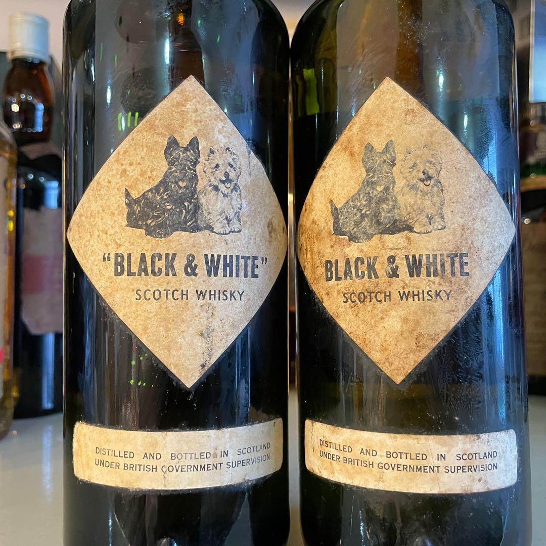 Black & White Whisky Vintage 1970s