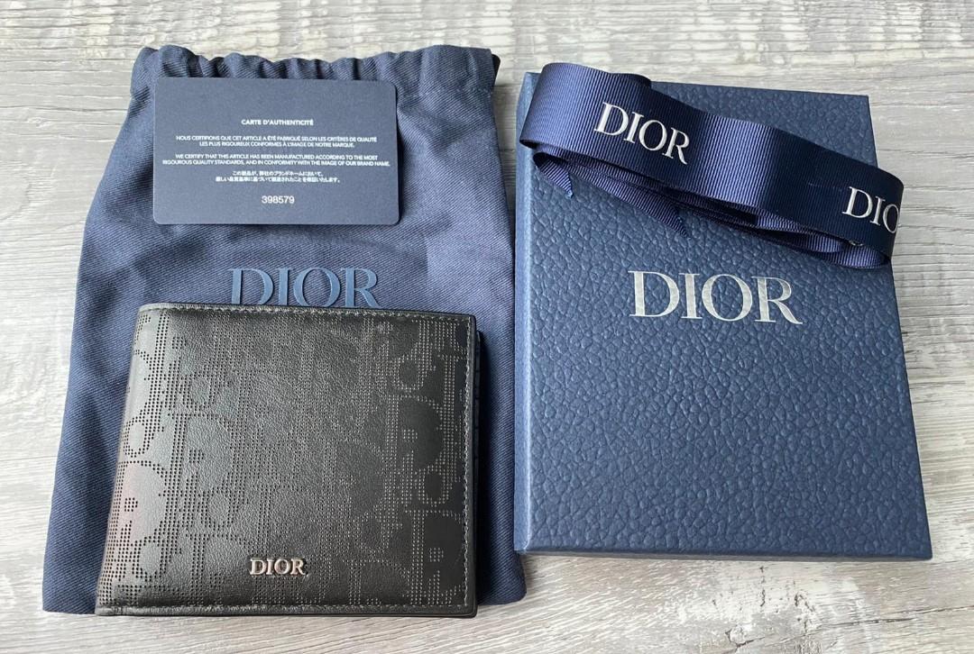 Dior - Key Holder Black Dior Oblique Galaxy Leather - Men