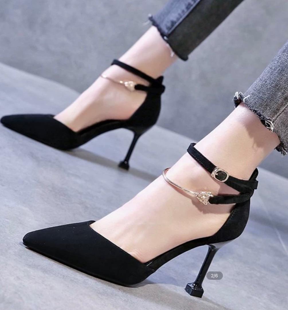 Elegant black heels discount